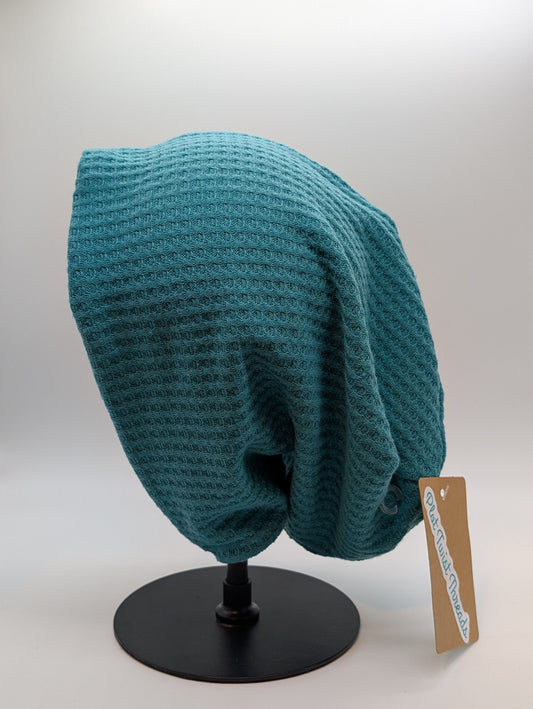 Adult Beanie Jade Waffle Knit