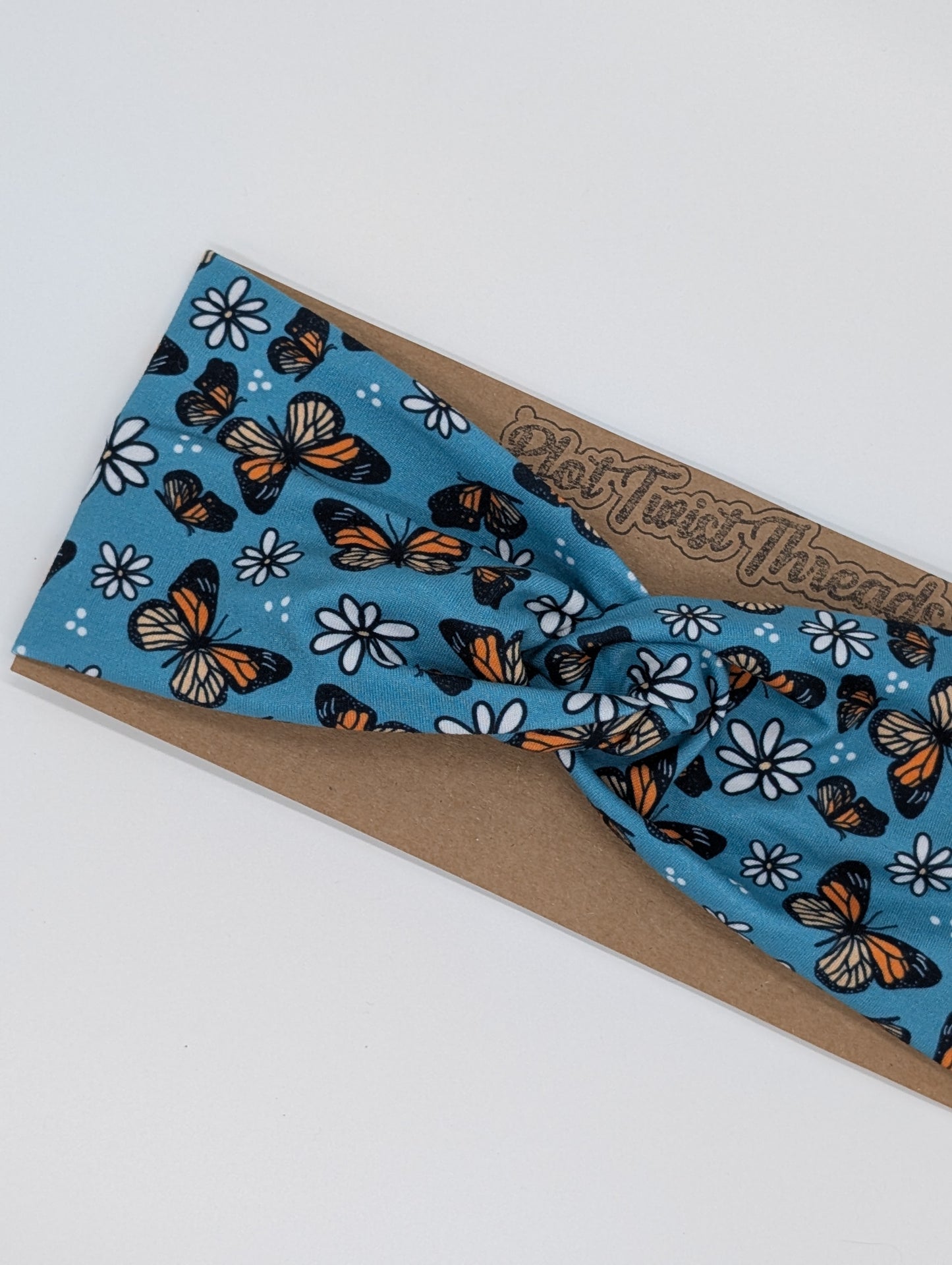 Adult Twist Headband - Monarch Butterflies