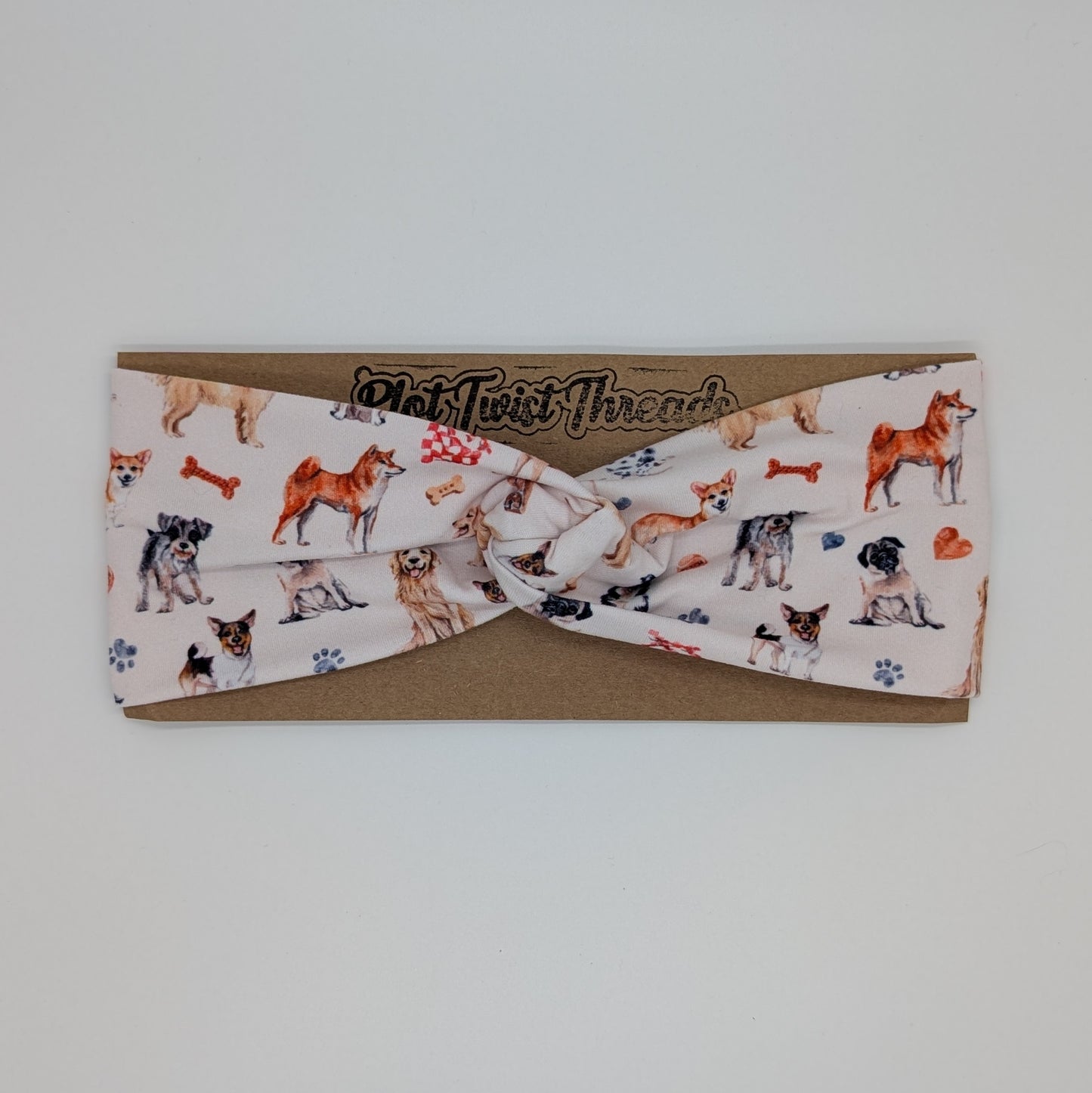 Adult Twist Headband - Dogs