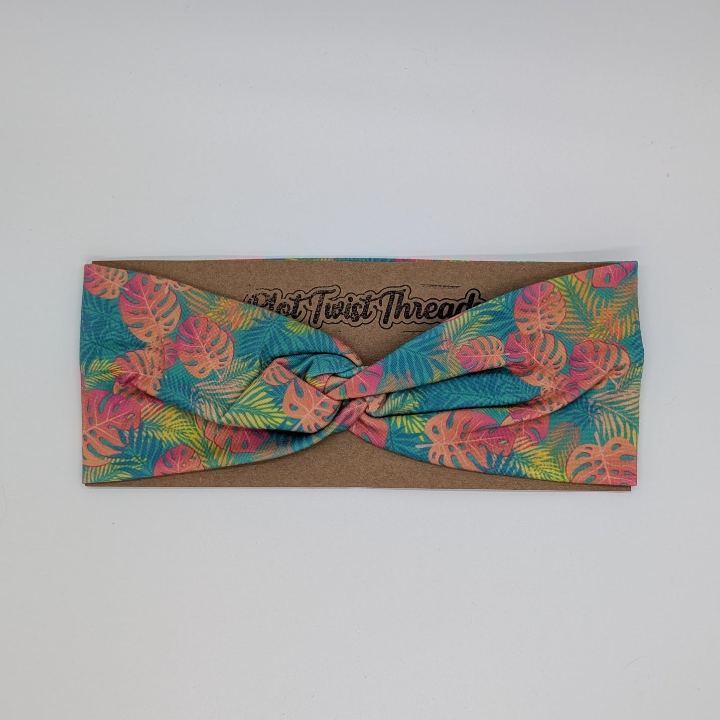 Adult Twist Headband - Tropical Leaves