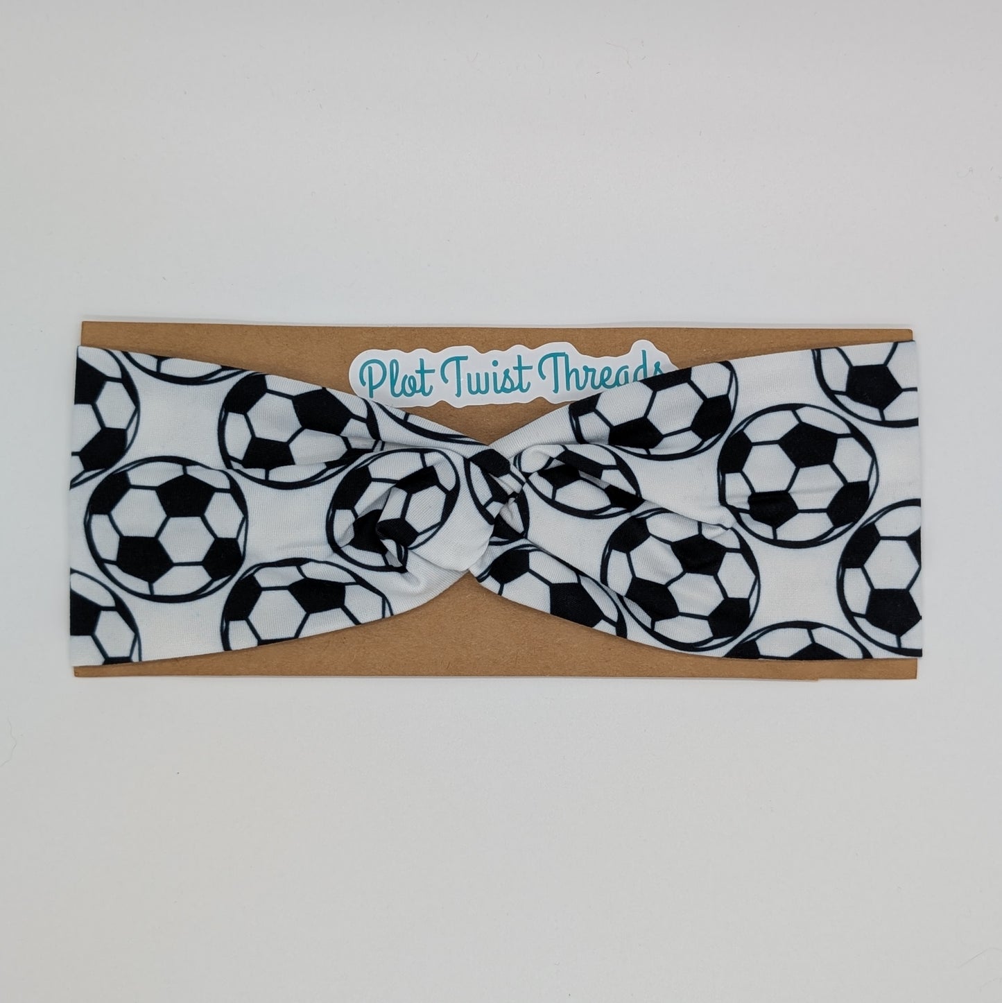 Adult Twist Headband - Soccer