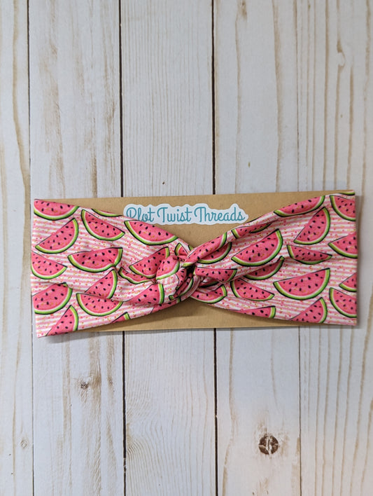 Adult Knot Headband - Watermelons