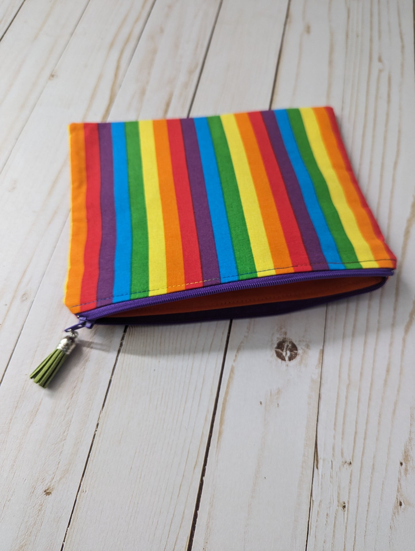 Zipper Bag - Rainbow Stripe