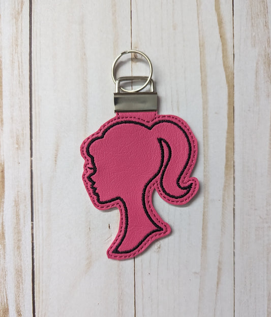 Embroidered Keychain - Barbie