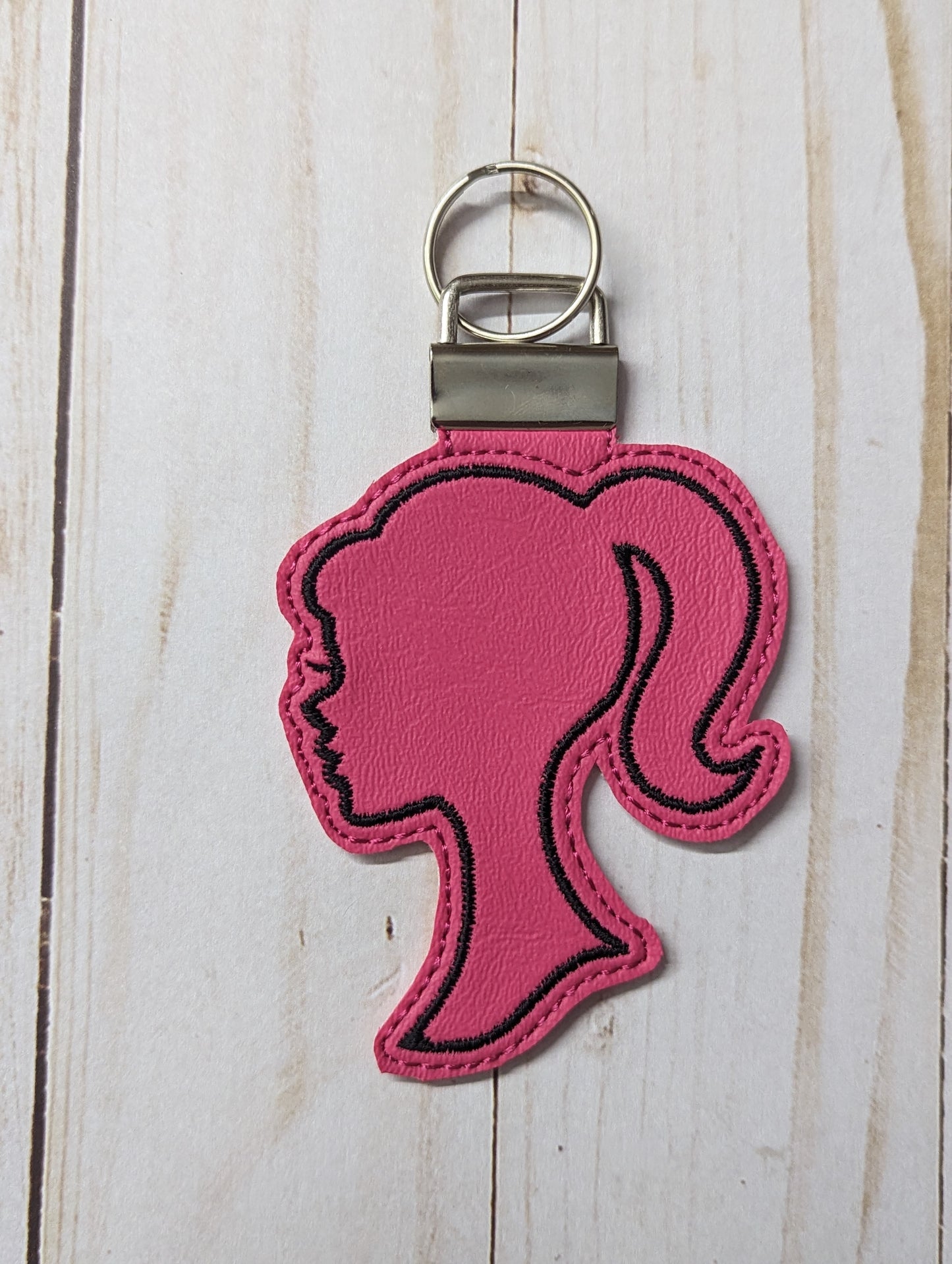 Embroidered Keychain - Barbie