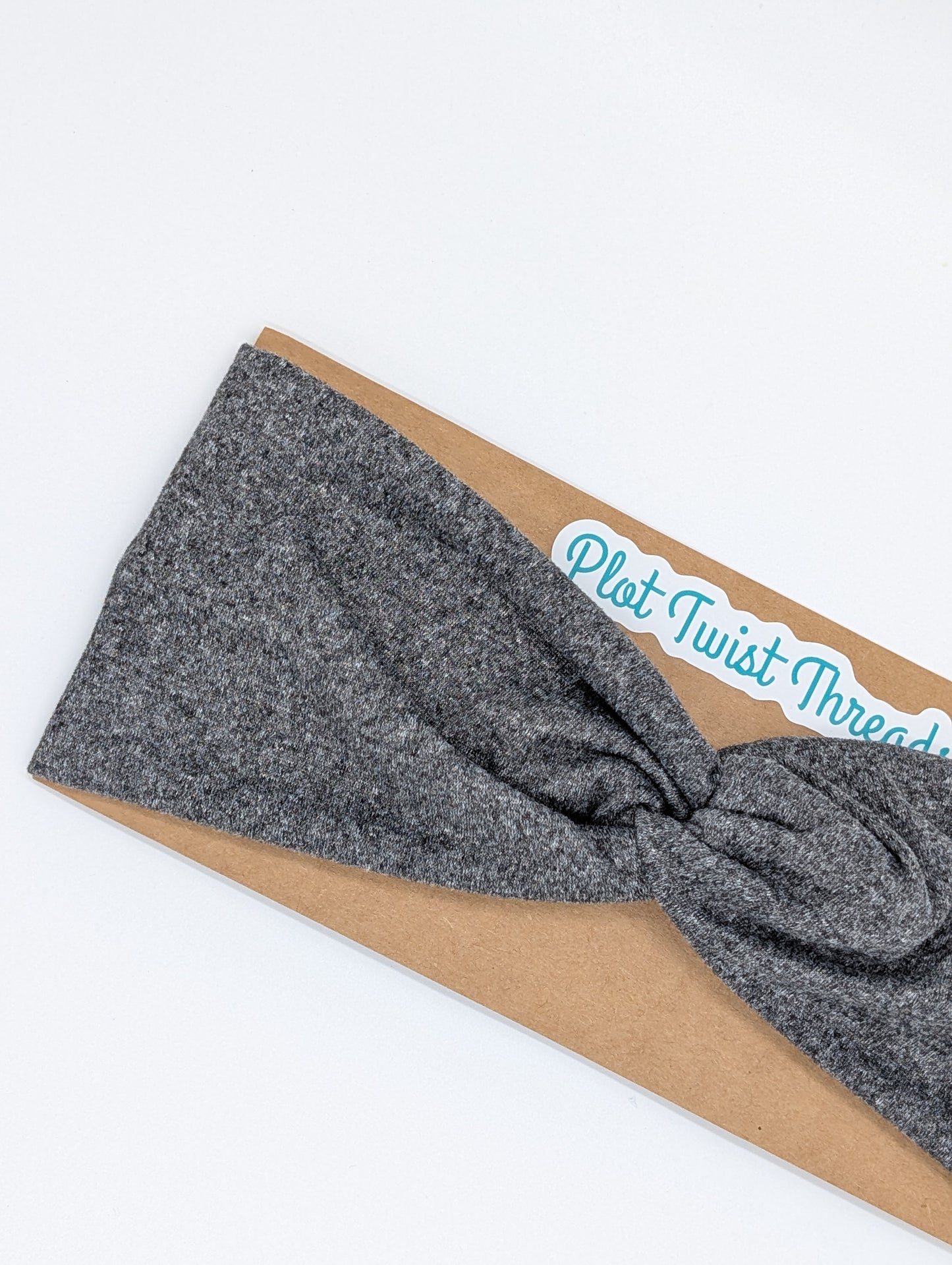 Adult Twist Headband - Charcoal Gray