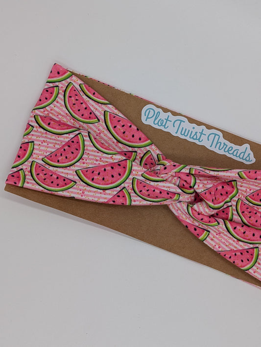 Adult Twist Headband - Watermelons