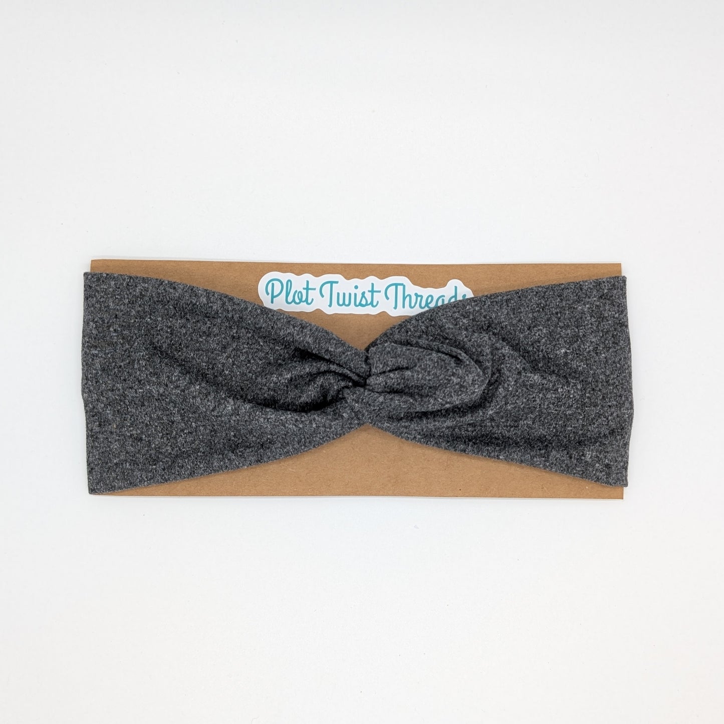 Adult Twist Headband - Charcoal Gray