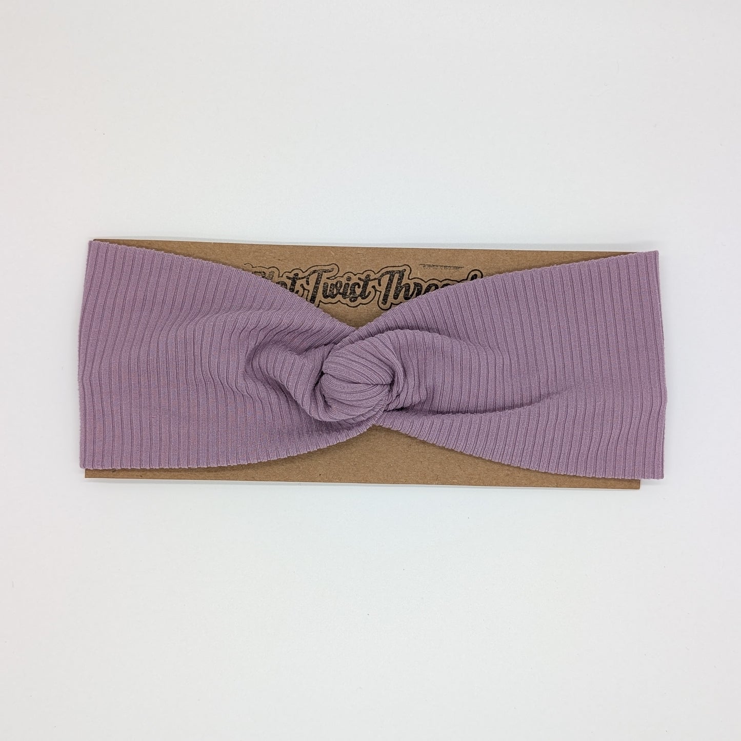 Adult Twist Headband - Rib Knit - Solid - Lilac