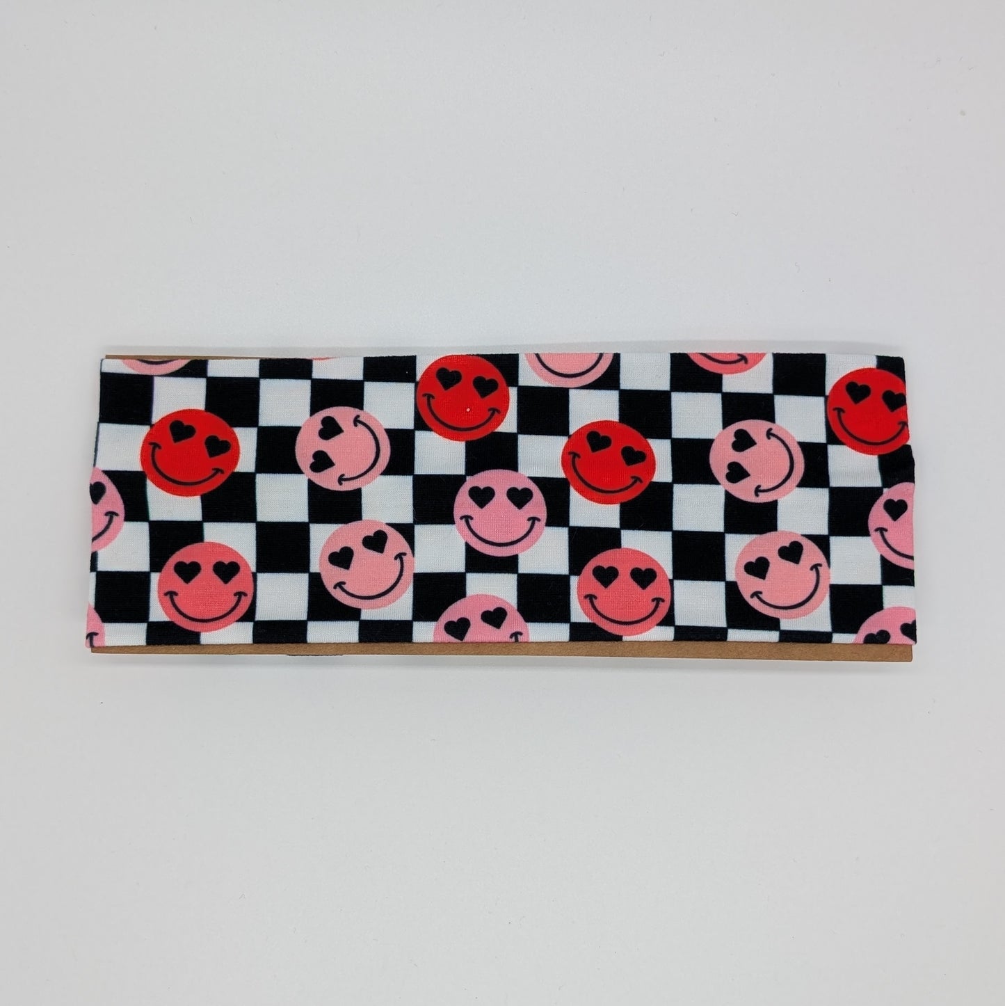 Youth Twist Headband - Heart Eye Smileys